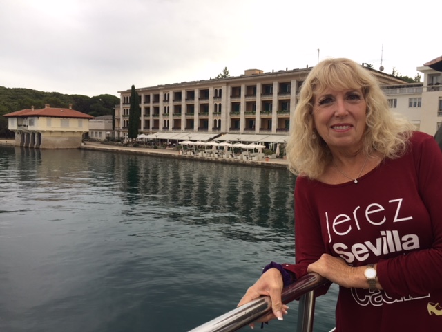 Guest post author Janie J, at the seaside town, Pula Croatia